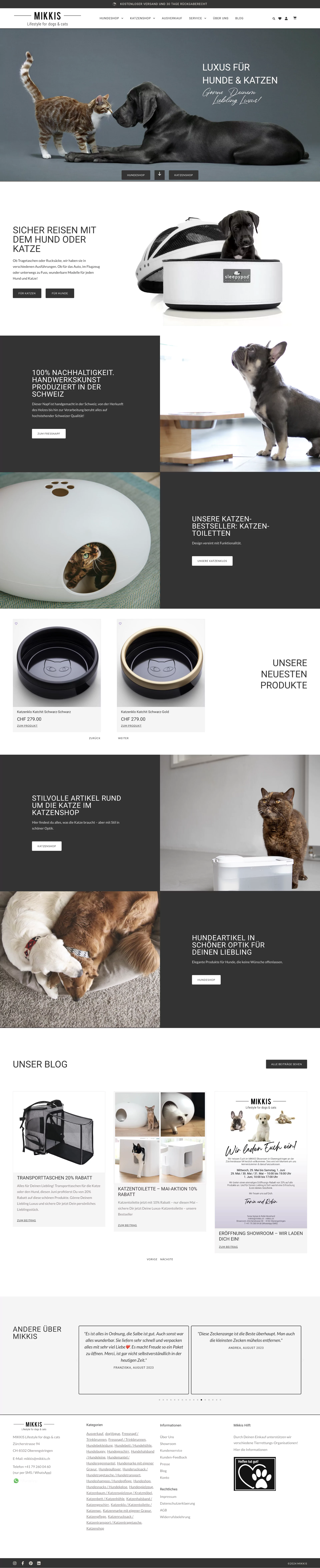 Webdesign für WooCommerce-Onlineshops: Beispiel MIKKIS
