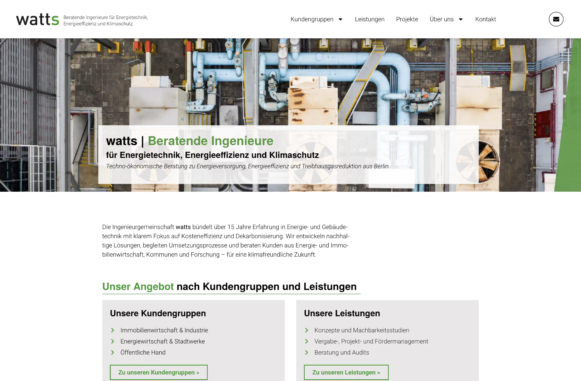 Webdesign für Ingenieure & Energieberatung