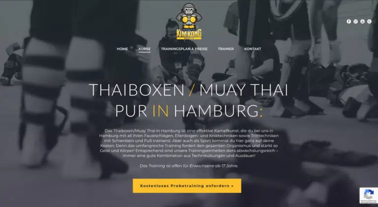 Webdesign aus Berlin für Sportschulen und Kampfsport – mit WordPress